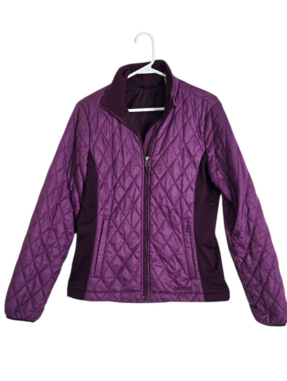 Marmot Kitzbuhel Quilted Insulated Jacket Purple M Side Panels Gorpcore